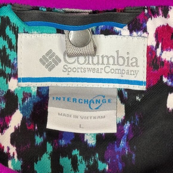 Columbia Bugaboo Interchange Jacket Girls Youth Large L Floral Ski Winter Coat - Picture 3 of 13